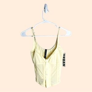 NWT Urban Outfitters Yellow Crop Tank